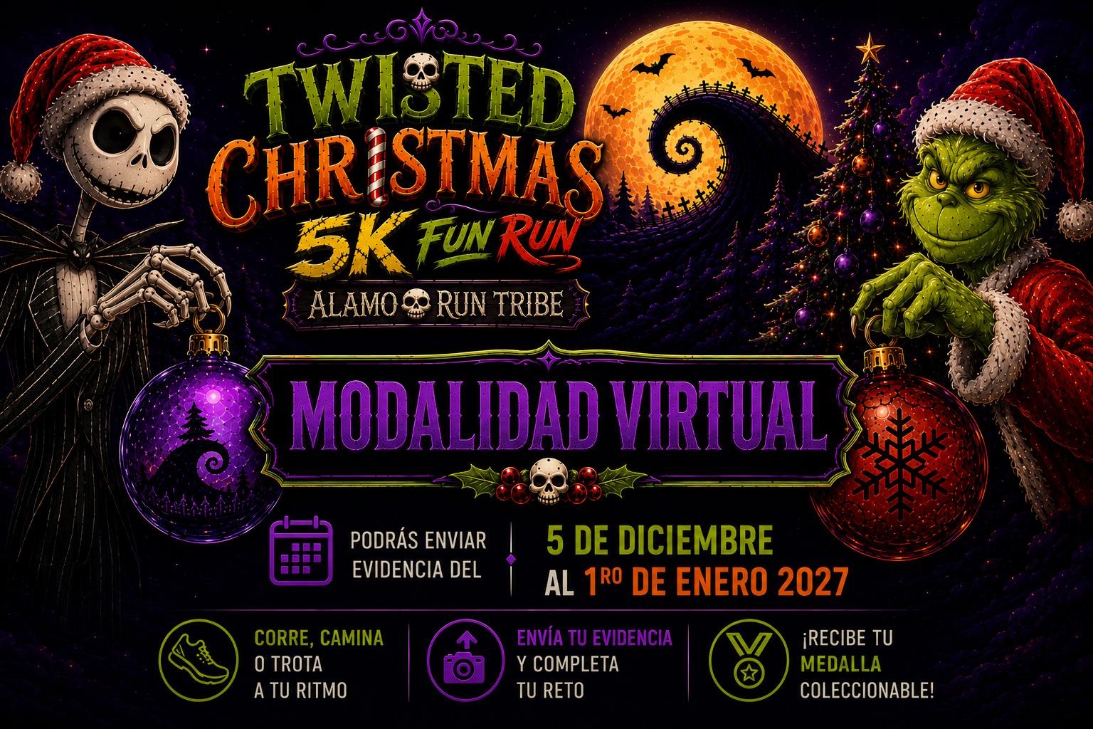 Twisted Christmas 5K Fun Run Modalidad Virtual